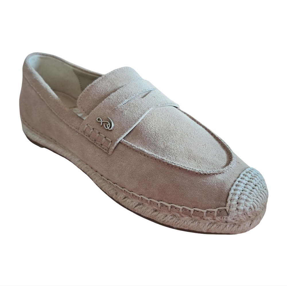 Sam Edelman Kai Womens Espadrille Taupe Suede Loafers Shoes New Size 7.5